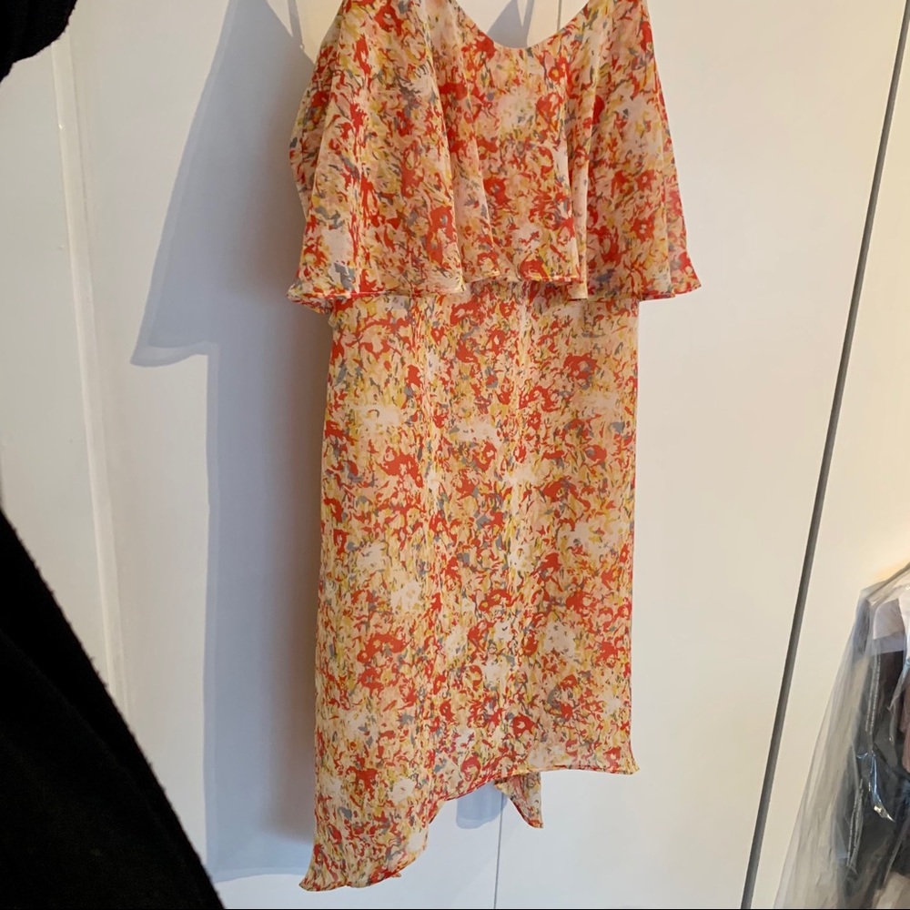 BCBG Generation Asymmetrical Floral Dress, Small